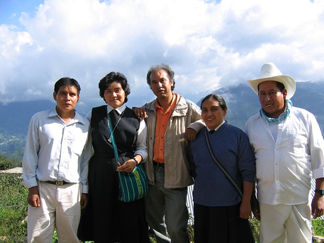 Activists from UNITONA in the Sierra Norte