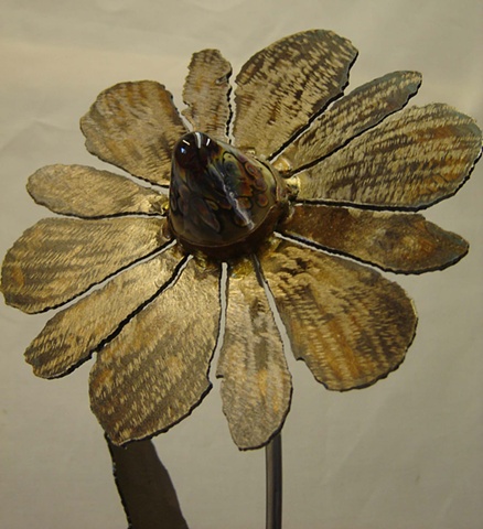 Fused glass seed-head