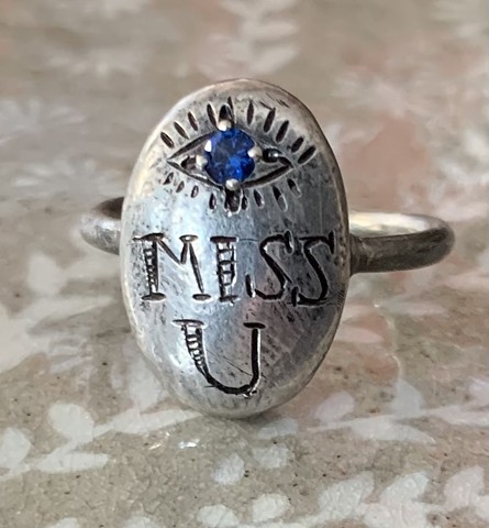 Eye Miss U Ring - Blue