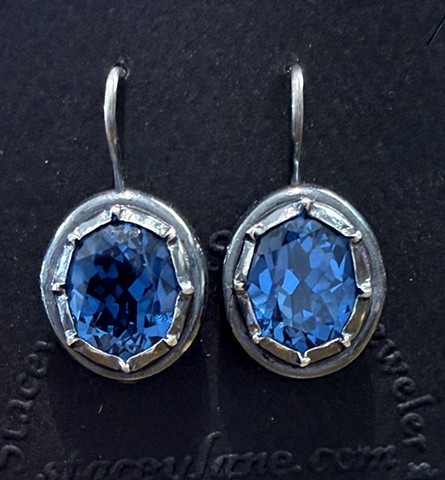 Blue Georgian Set Earrings