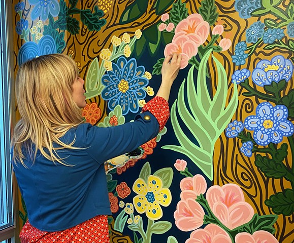 Whimsical Forest Mural Process Video