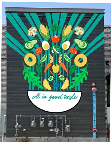 Mural Concept for Crisp and Green 