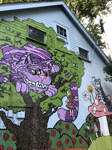 Alice in Wonderland Mural 