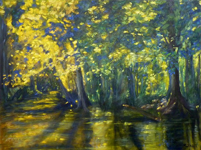 oil painting, Ghost River, Shelby County