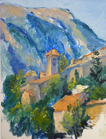 study of village of Brantes, Haute Provence, France 