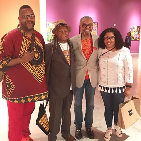 Art Basel Weekend, with AfriCobra artists Nelson Stevens and Wadsworth Jarrell. Fanboying out!