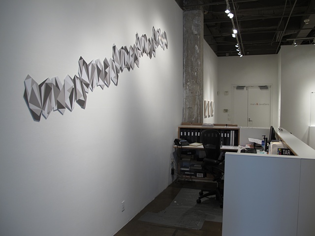 installation shot from Tilt, solo exhibit at Marx & Zavaterro, San Francisco, CA
