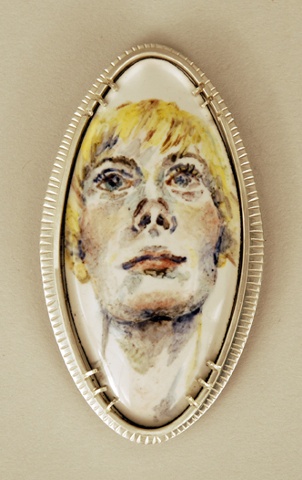 Thinking- From Self Portrait Brooch Series 2