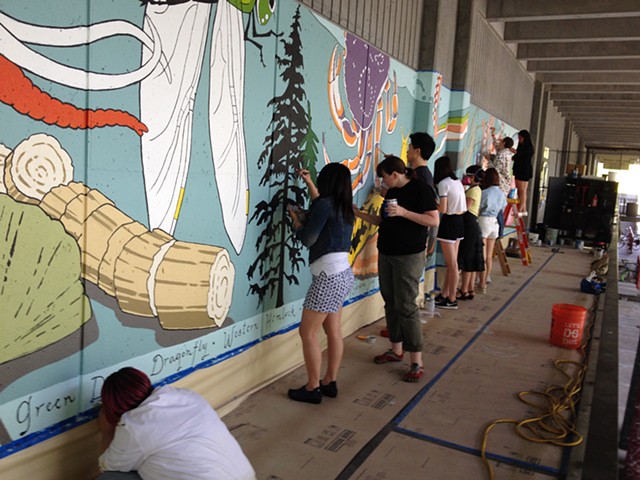 2015 class mural - design by Justin Gibbens