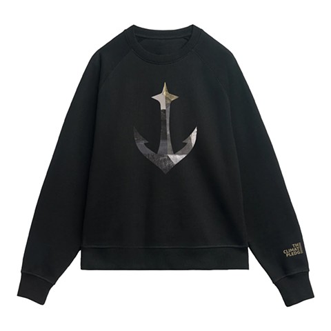 Black Anchor Crewneck for the Seattle Kraken/The Climate Pledge
