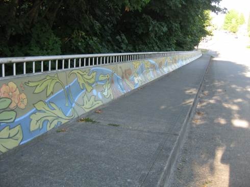 43rd Street Bridge Mural in Tacoma, WA designed and co-led by Chris Sharp
