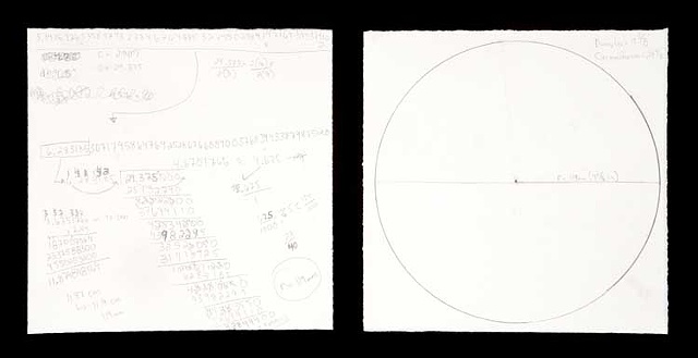 Calculating the radius of a circle with the circumference of 29.375 inches in order to draw the circle as accurately as possible. (56 minutes, 22 seconds. Resultant circle: Diameter: 9.375 in. Circumference 29.875