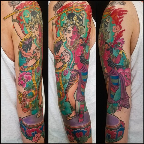 Ardhanarishvara Tattoo by Adam Sky, San Francisco, California