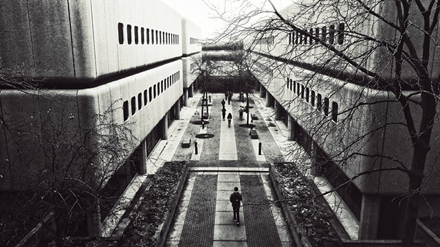 Brutal Courtyard, Wilber Wright College