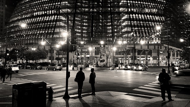 The Thompson Center at Night