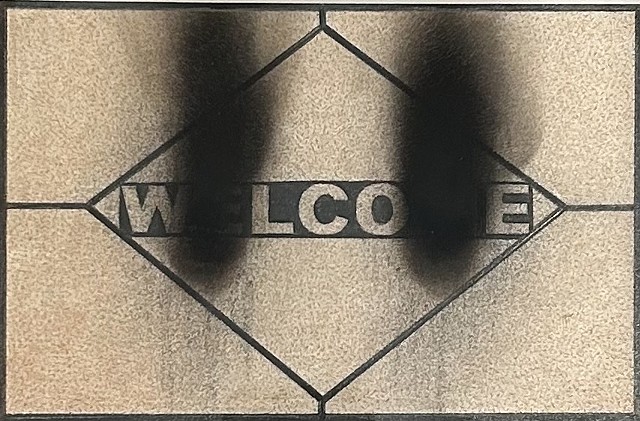 Tiny WELCOME Doormat (burnt)