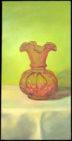 Vase in Red and Green