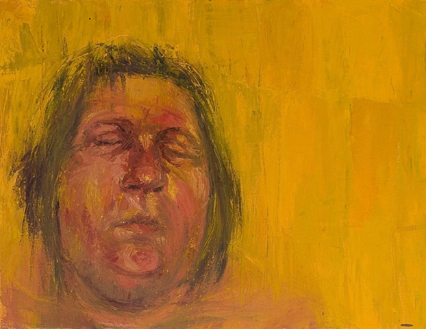 Self Portrait With Yellow Paper 2