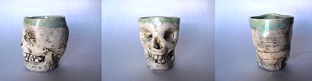 Skull Mug Light Green Interior