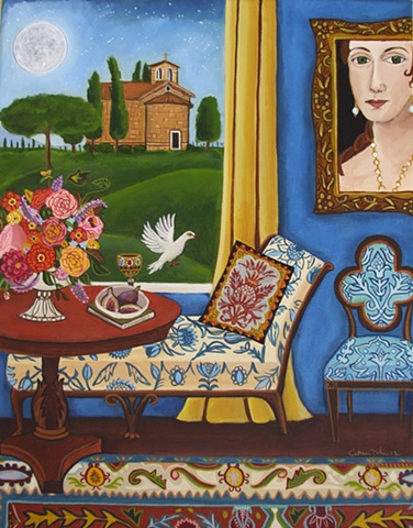 tuscany painting, church, interior painting, catherine nolin