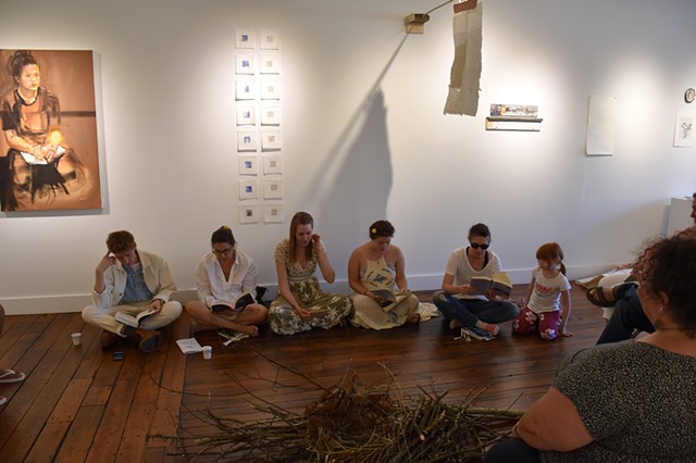 Reading Performance at Oxbow Gallery