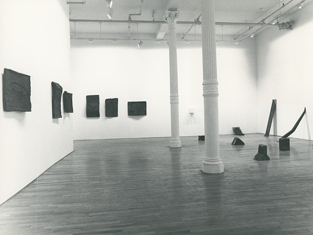 Installation view of exhibition at Hutchinson Gallery, 1982