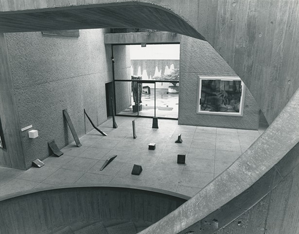 Douze Pièce Forgées d'un Cube, installation view at Everson Museum of Art
