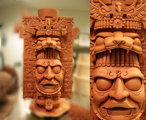 Invented Replica of ceremonial Mayan Vessel