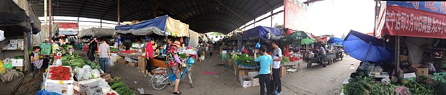 Outdoor Market in Lanzhou