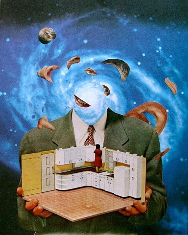 Breaking up is not all it’s cracked up to be in this dada surreal collage