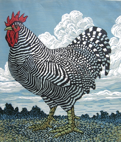 Rooster and Clouds