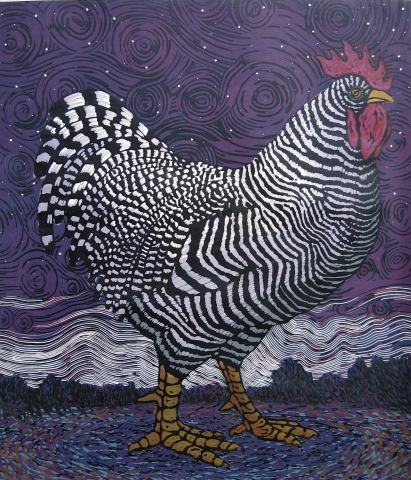 Rooster and Stars
