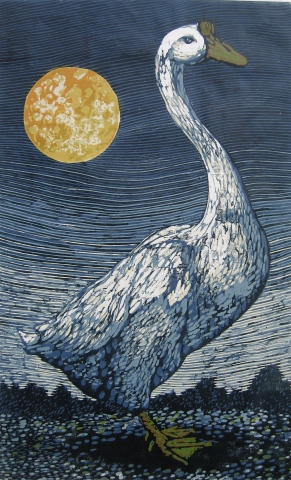 Goose and Moon