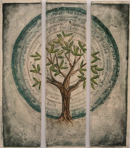 Tree of Knowledge triptych
