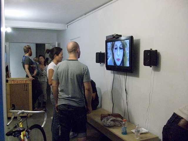 Live Video Chat from Sabina Lee Gallery to Human Resources Gallery, Los Angeles 
