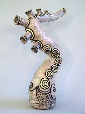 ceramic sculpture wind instrument