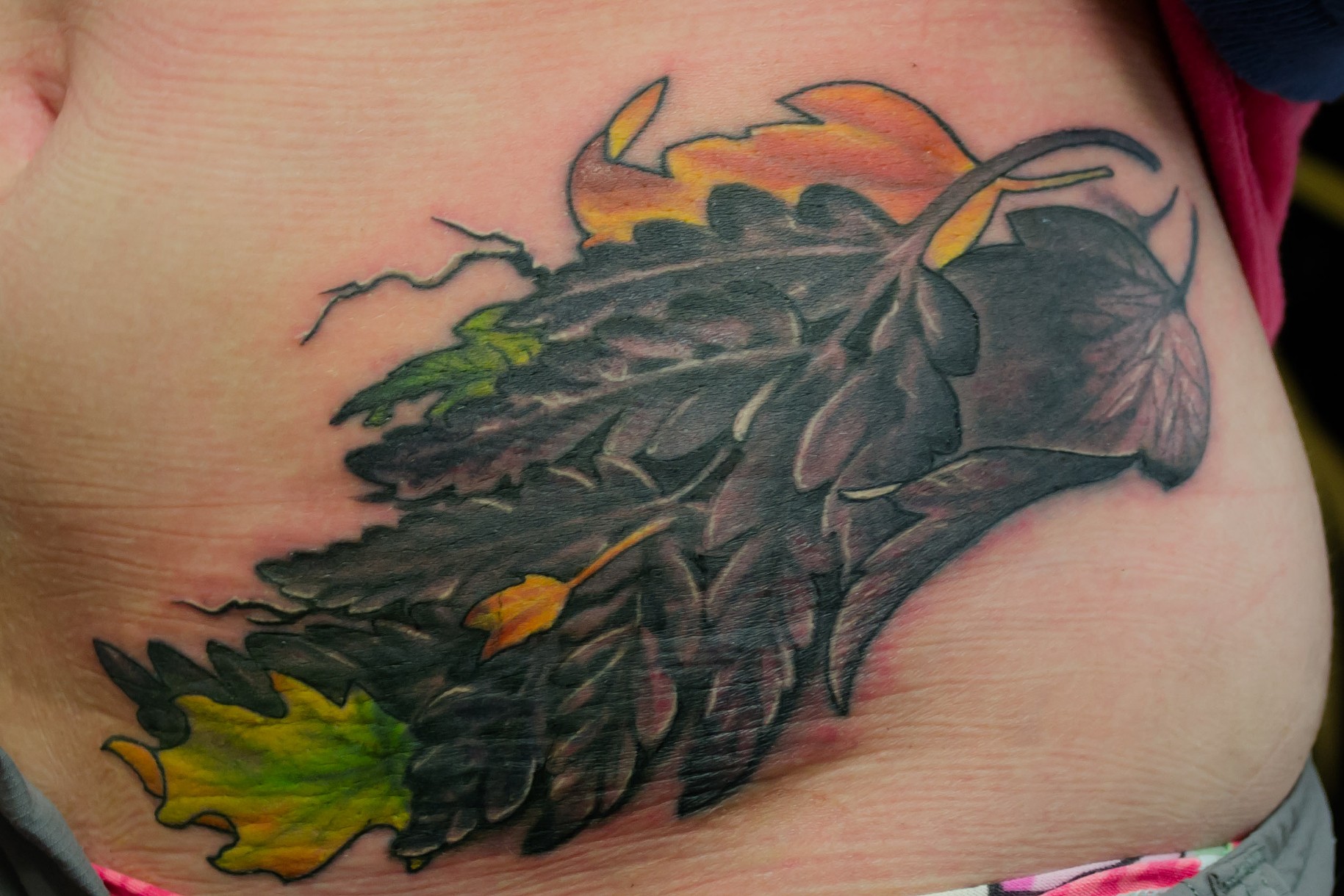 nakedarttattoos autumn leaves tattoo chris lowe nakedarttattoos autumn leaves tattoo chris lowe