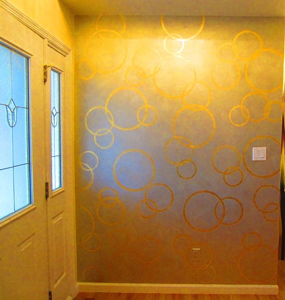 The design deli decorative paint company gold leaf circle motif ...