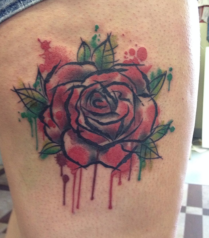black widow custom tattoo amp design watercolor rose black widow custom tattoo amp design watercolor rose