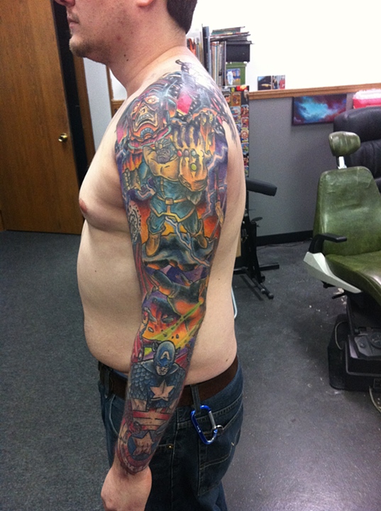 thomas abrams tattoos marvel sleeve thomas abrams tattoos marvel sleeve