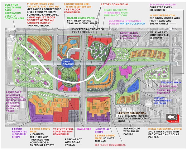 Upside Downtown Conceptualizing - Program Map