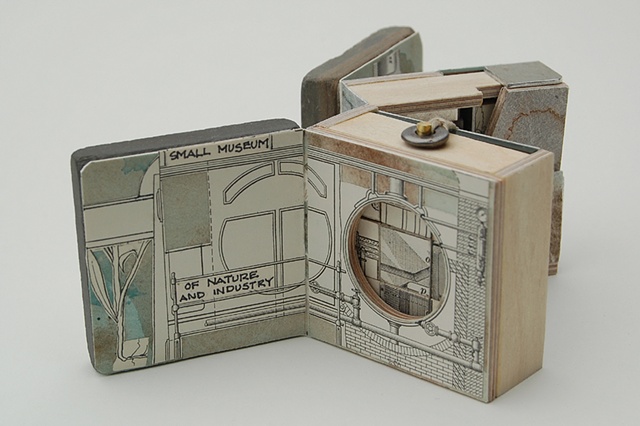Miniature board book with Tyvek and paper hinges