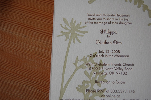 nathan + philippa invites, spring 2008