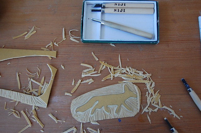 linocut experiment