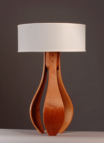 hand made table lamp mid century modern handmade by Kyle Dallman