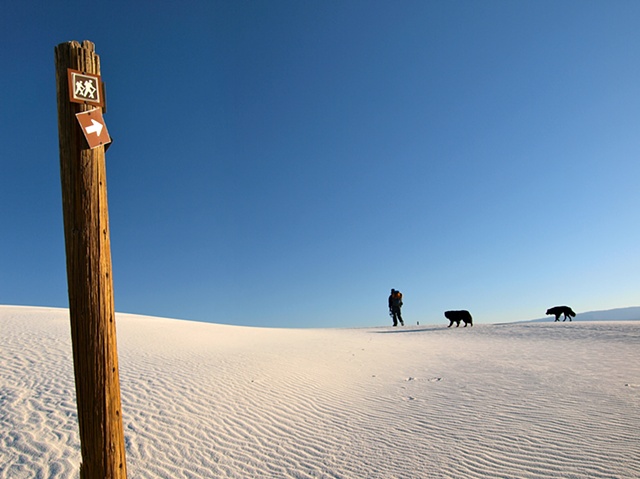 White Sands Trail Marker