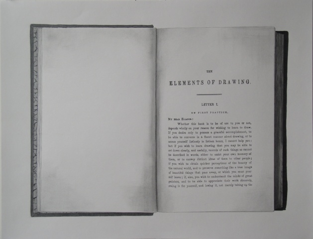 graphite drawing book photocopy by Molly Springfield