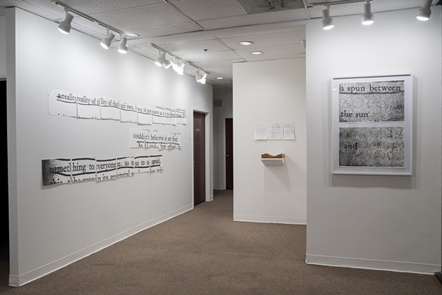 Molly Springfield graphite drawing text marginalia conceptual art