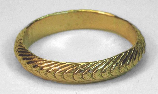 thin gold cuttlefish ring