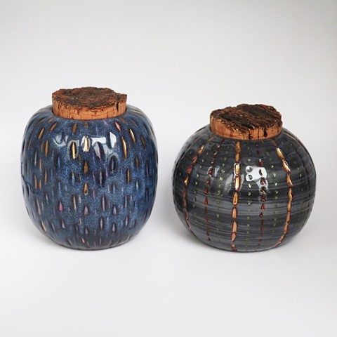 Grey Black Potion Jars